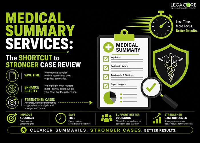 Medical Summary Services: The Shortcut to Stronger Case Review