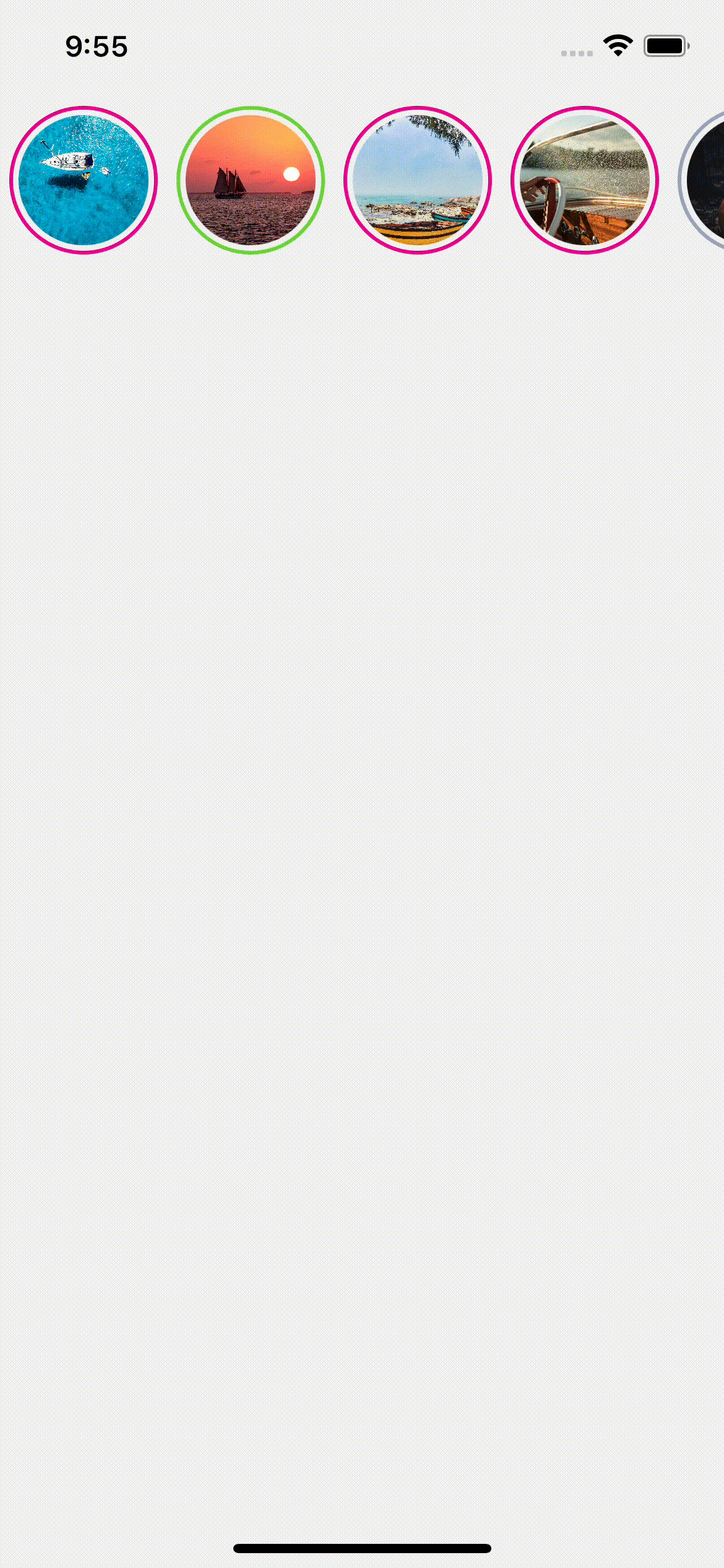 Instagram Style Status Bar Integration in React Native with FlatList