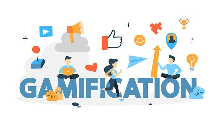 Vector UI showing gamification elements