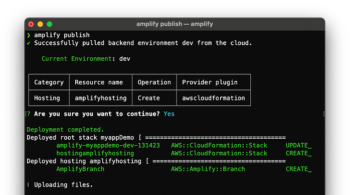 amplify publish