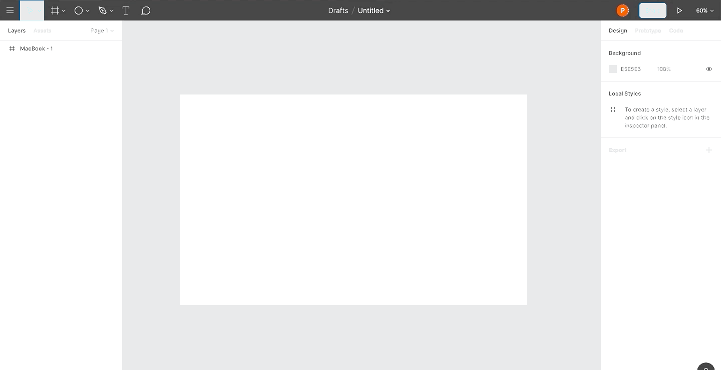 A GIF showcasing how to reveal the Boolean Groups option in Figma.