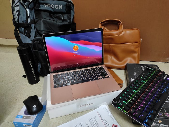 My first company goodies