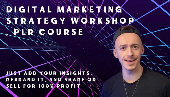 Comprehensive Review of Digital Marketing Strategy Workshop , PLR Course — Just Add Your Insights, Rebrand it, and Share or Sell for 100% profit!