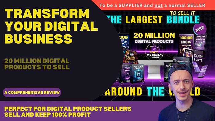 Transform Your Digital Business: 20 Million Digital Products to Sell | Master Resell Rights Bundle Review Discover the Ultimate Digital Products Bundle Perfect for Digital Product Sellers to Buy, Sell, and Keep 100% Profit