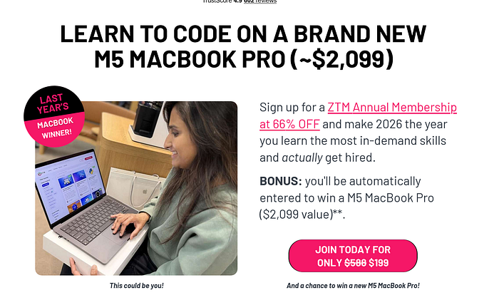 ZTM Academy Black Friday SALE (66% OFF)