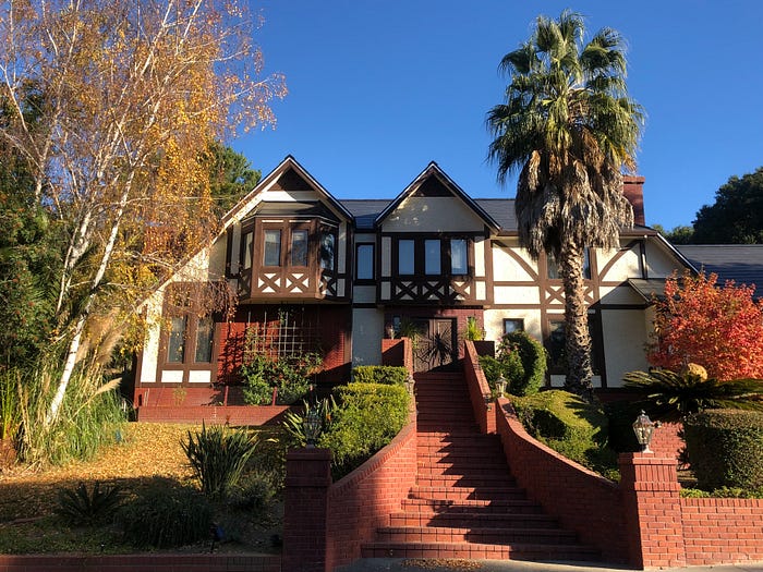 A picturesque suburban home