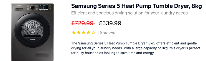 Samsung Series 5 DV80TA020AX/EU Tumble Dryer