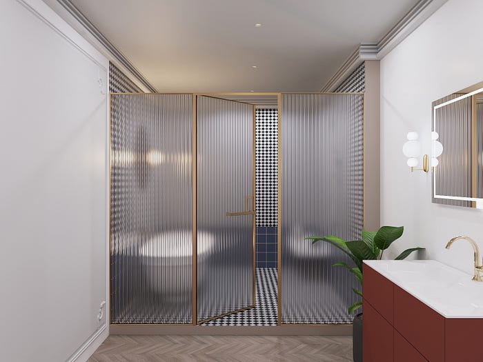 Shower Glass Partition
