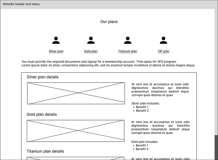 Showing explanatory content on the current page as an alternative to  using modals