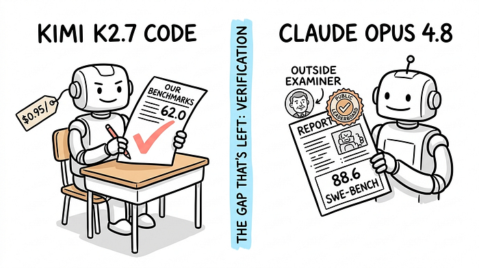 China’s Coding Model, Kimi K2.7 Code, is 6x Cheaper Than Claude. It also Grades Its Own Homework