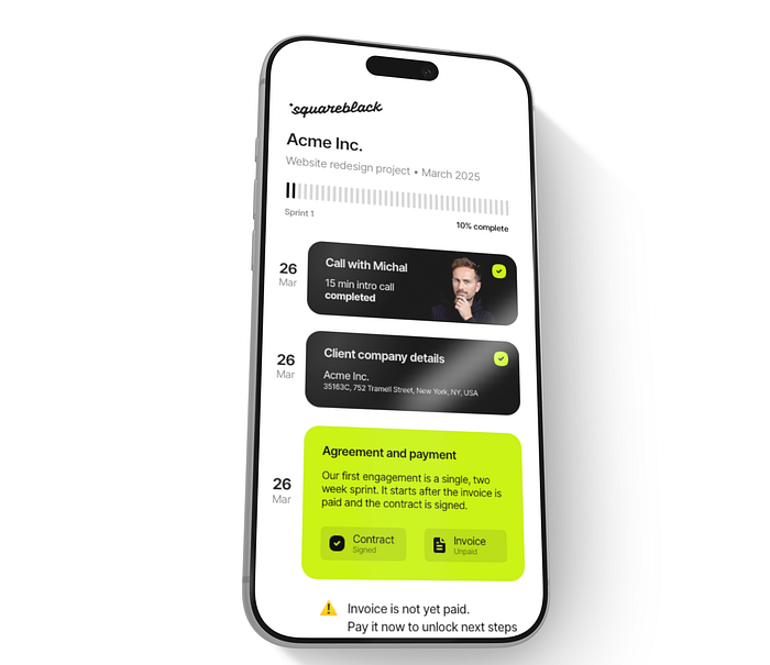 Squareblack Brick App preview