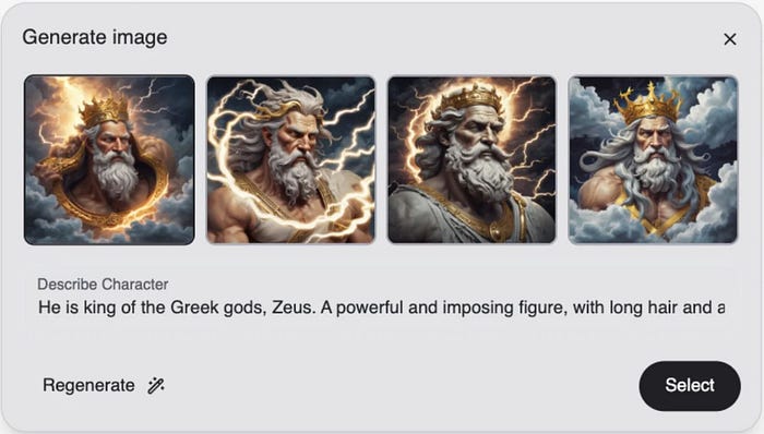 Character AI Avatar Image Generation