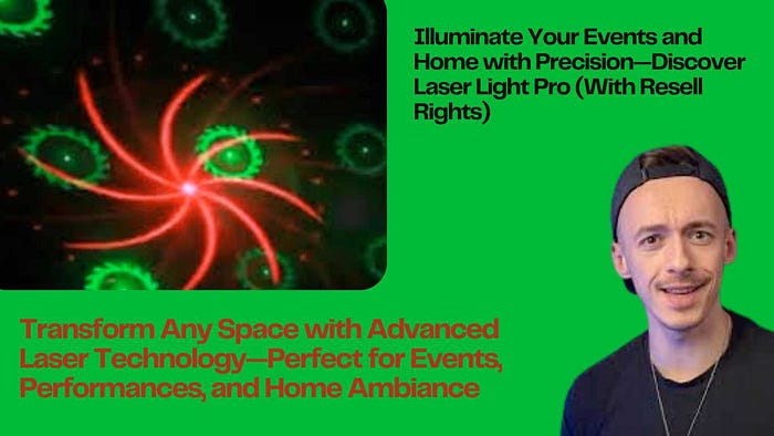 Illuminate Your Events and Home with Precision — Discover Laser Light Pro (With Resell Rights) Transform Any Space with Advanced Laser Technology — Perfect for Events, Performances, and Home Ambiance