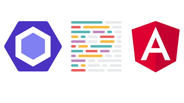 Iconos de ESLint, Prettier y Angular.