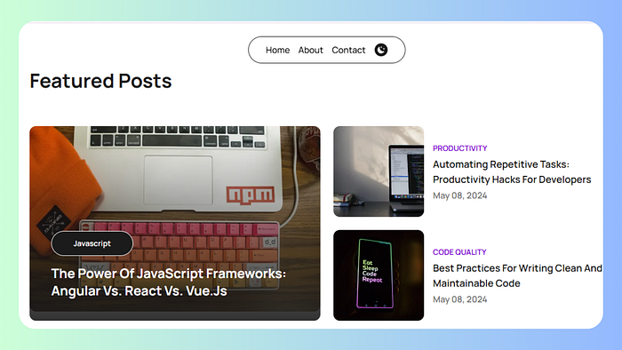 Nextjs Tailwind Blog by Codebucks