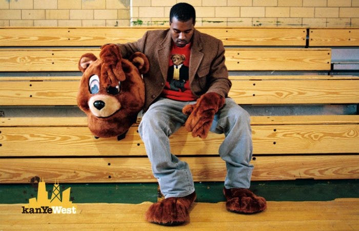 Kanye West Graduation / College Dropout Bear Mascot Ye 