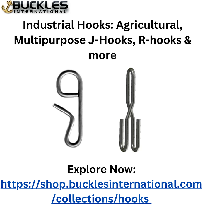 Industrial Hooks: Agricultural, Multipurpose J-Hooks, R-hooks & more