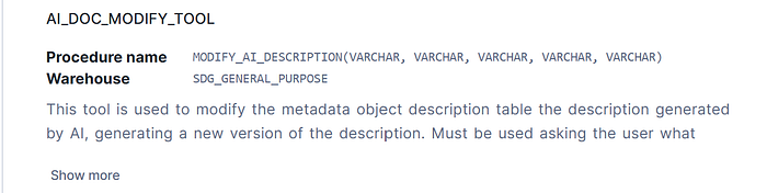 Tool 2: AI DOC Modify Description