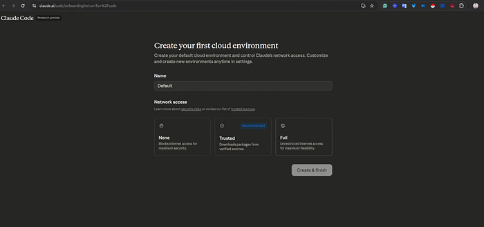 Set up cloud environments