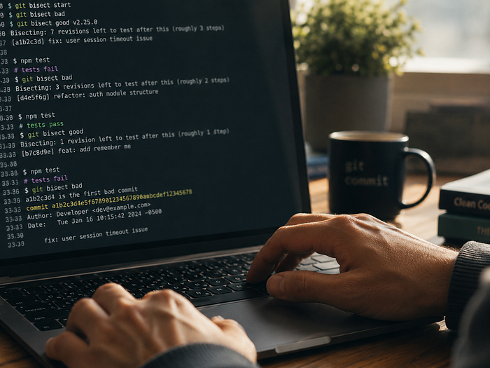 Seven binary steps to find the commit that said ‘minor cleanup.’ | Tushar Kanjariya