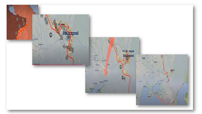 Figure 1. This map collage shows the German 6th Army’s fate at Stalingrad — trapped after overextending supply lines and ignoring logistics. The Red Army, methodical and well-supplied, let logistics do the job. The same mistake haunts tech today — CEOs overstretching teams, dismissing engineering realities, and marching straight into self-inflicted disaster, haunted by investors and market caps.