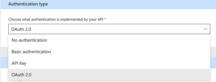 Authentication type