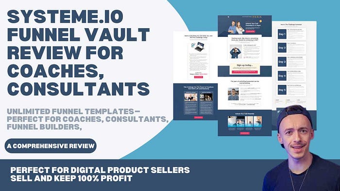 Boost Your Business Success: Systeme.io Funnel Vault Review for Coaches, Consultants, and Digital Product Sellers (With Resell Rights) Unlimited Funnel Templates — Perfect for Coaches, Consultants, Funnel Builders, and Digital Product Sellers to Buy, Use, and Resell for 100% Profit
