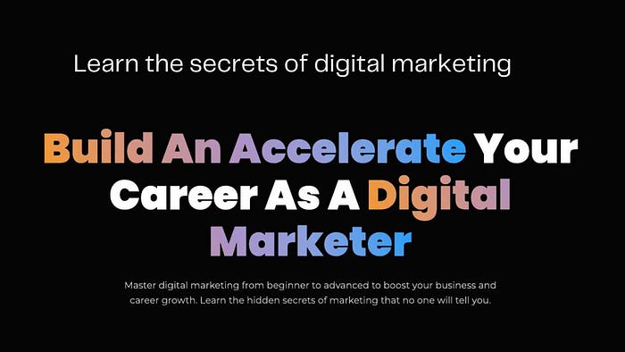 Build and Accelerate Your Career as a Digital Marketer (With Resell Rights) Learn the secrets of digital marketing, and rebrand and resell the course with 100% profit
