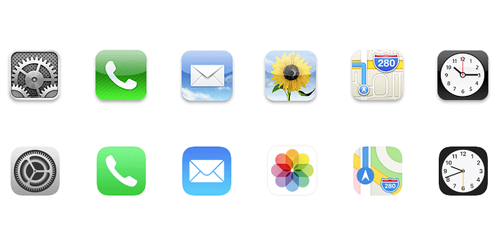 Skeuomorphic vs Flat Design