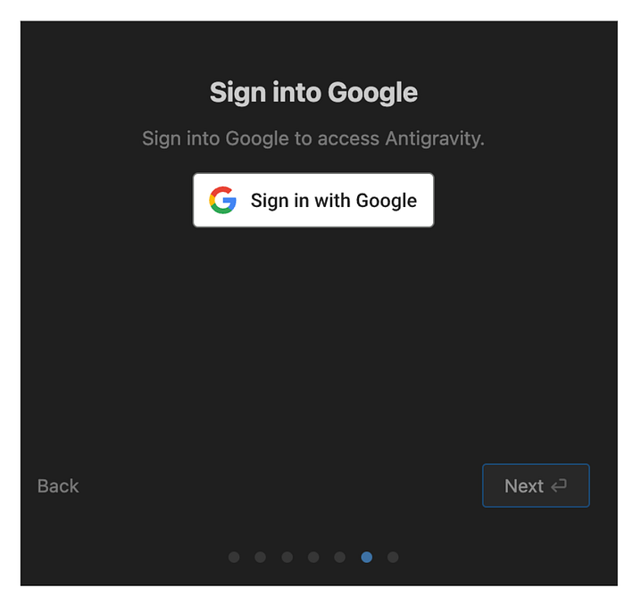 登录 Google 账号
