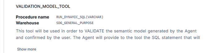 Tool 5: Validation Semantic Model