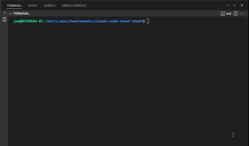 CLAUDE CODE CHEAT SHEET