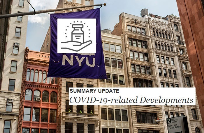 NYU Relays More Concrete Plans for Summer, Fall 2021 Semesters | by ...