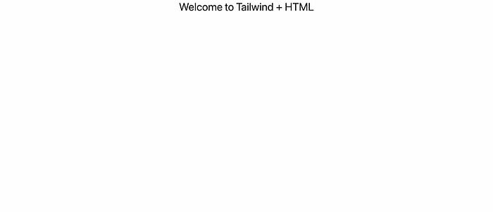 Pure HTML + Tailwind example page