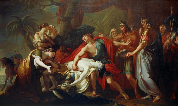 Gavin Hamilton (1723–1798) — Achilles Lamenting the Death of Patroclus