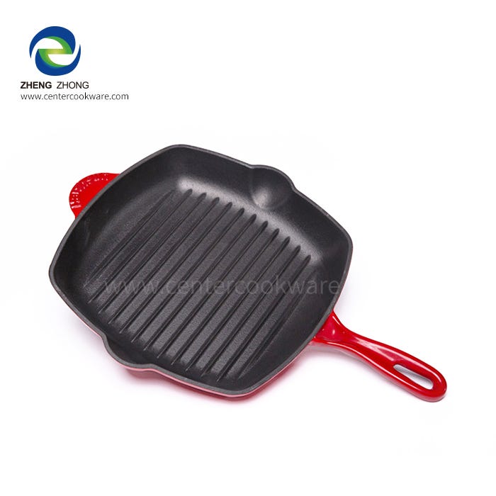 panSizzle with Style with The Enamel Cast Iron Grill Pan, by  Centercookware