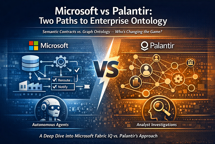 Microsoft vs. Palantir: Two Paths to Enterprise Ontology (And Why Microsoft's Bet on Semantic Contracts Changes the Game)
