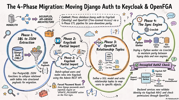 Complete Technical Migration Strategy: Migrating Legacy Django Auth to Keycloak & OpenFGA via ETL