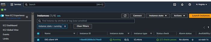 Client VM is up and running.