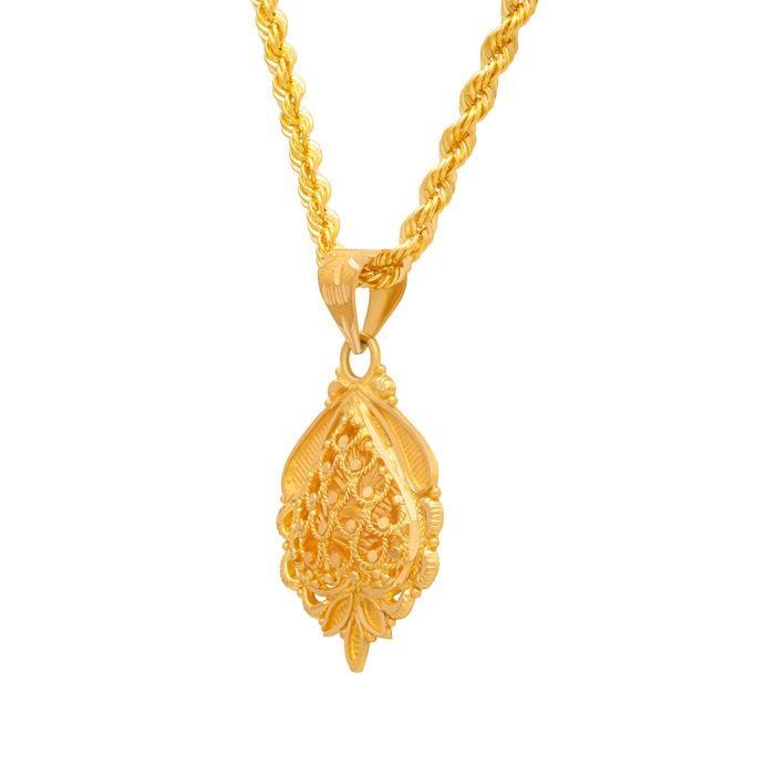 Designer gold sale pendant necklace