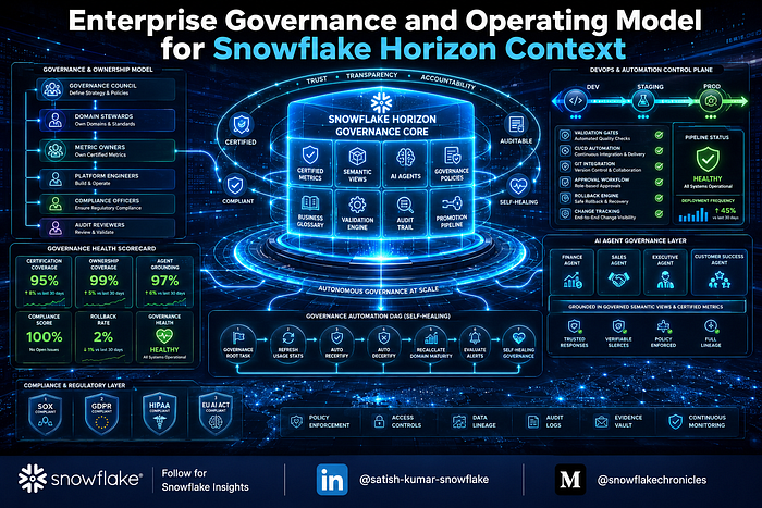 Enterprise Governance and Operating Model for Snowflake Horizon Context Enterprise Governance and Operating Model for Snowflake Horizon Context