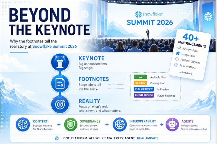 Snowflake Summit 2026 : What Actually Shipped, and What It Means for the People Who Build on It Snowflake Summit 2026 : What Actually Shipped, and What It Means for the People Who Build on It