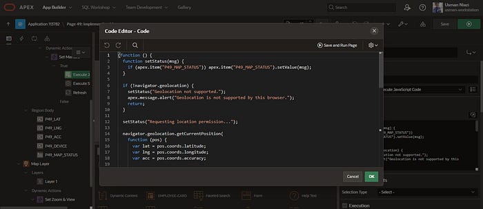 Execute JS Code