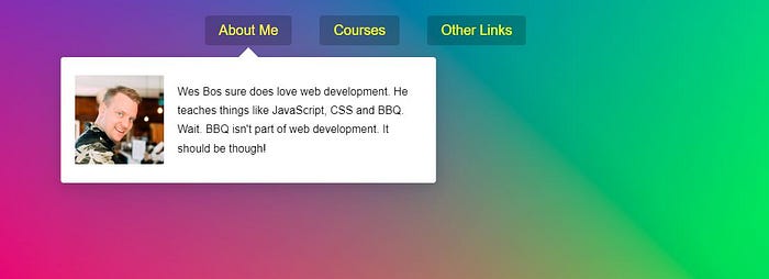 Follow Along Dropdown
