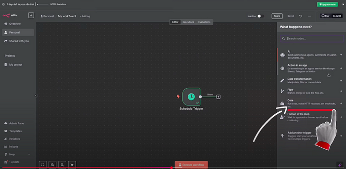 Create a New Workflow and Set the Trigger