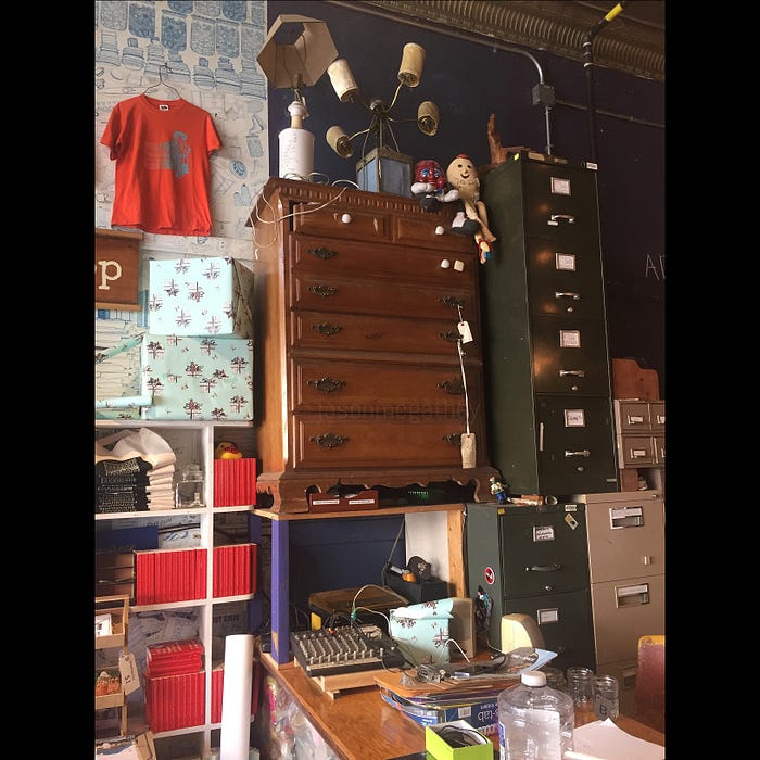 studio at an artists’ retreat