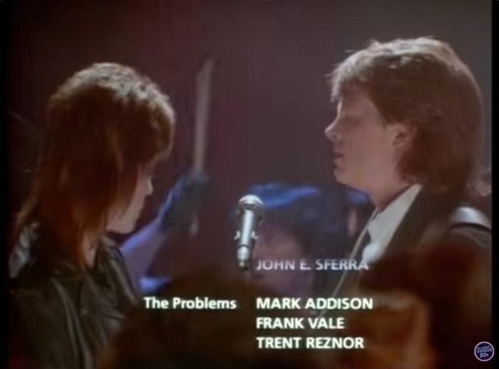 Trent Reznor in Light Of Day end credits