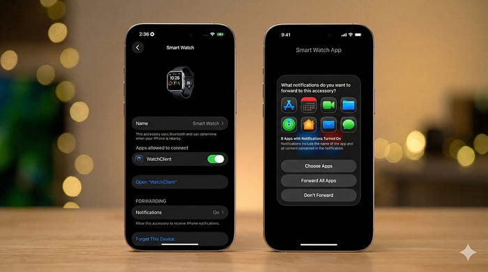 Pairing third-party smartwatch to iPhone in iOS 26.4