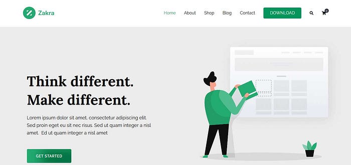 zakra agency free wordpress theme